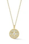 Sphera Milano Cz Star Pendant Necklace In Gold