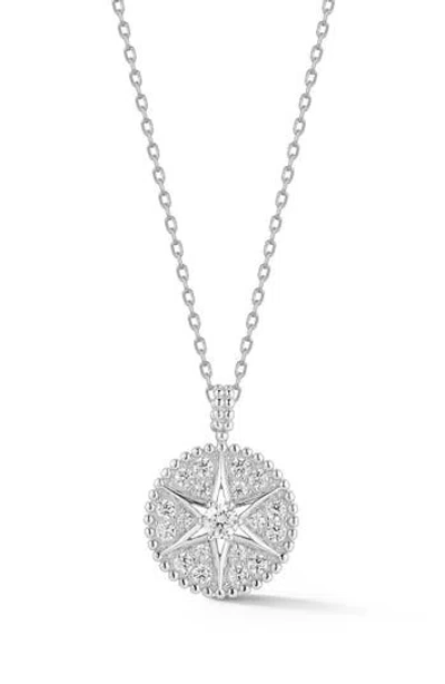 Sphera Milano Cz Star Pendant Necklace In Silver