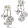 Sphera Milano Cz Suits Drop Earrings In Silver