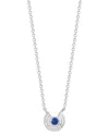 Sphera Milano Silver Cz Circle Necklace