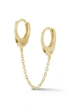 Sphera Milano 14k Over Silver Double Piercing Earrings In Gold