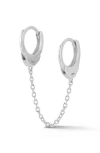 Sphera Milano Double Hoop Earrings In Silver