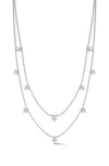 Sphera Milano Double Layered Necklace In Silver