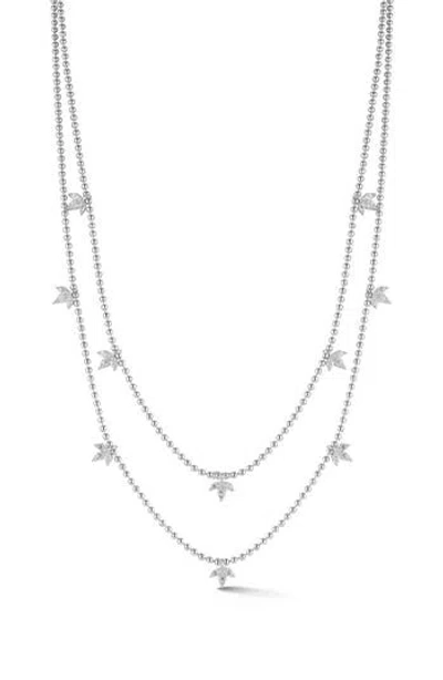 Sphera Milano Double Layered Necklace In Silver