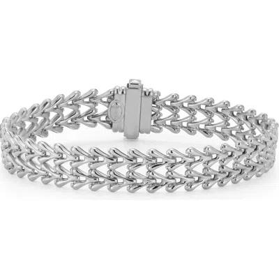 Sphera Milano Double Row Weave Bracelet In Silver