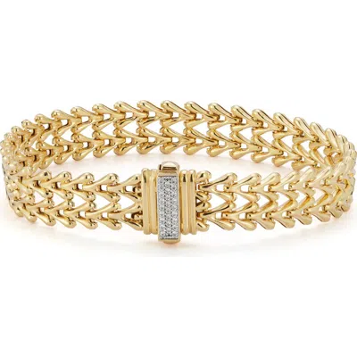 Sphera Milano Double Row Weaved Bracelet In Gold