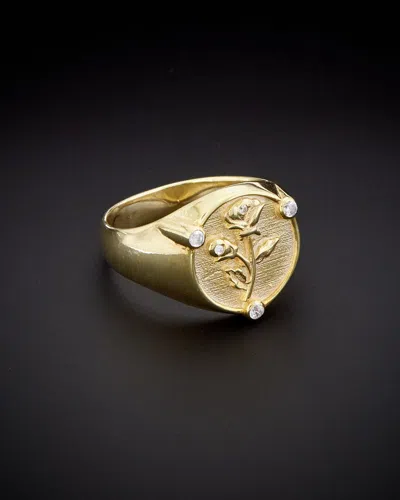 Sphera Milano Ds Design Pinky Ring Yellow Gold Sta