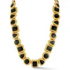 Sphera Milano Enamel Geometric Link Necklace