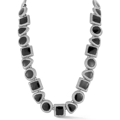 Sphera Milano Enamel Geometric Link Necklace