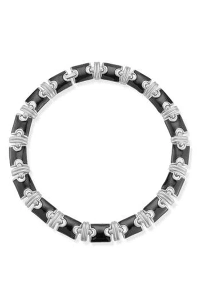Sphera Milano Enamel Link Collar Necklace In Metallic