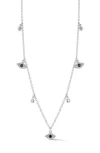 Sphera Milano Evil Eye Necklace In Silver
