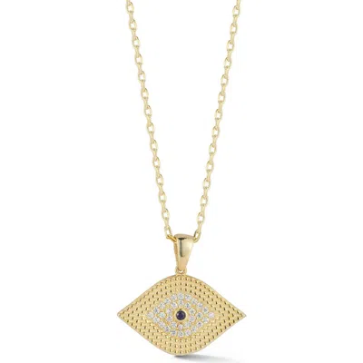 Sphera Milano Evil Eye Pendant Necklace In Gold