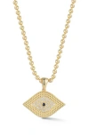 Sphera Milano Evil Eye Pendant Necklace In Gold