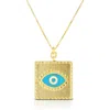 Sphera Milano Evil Eye Pendant Necklace In Gold