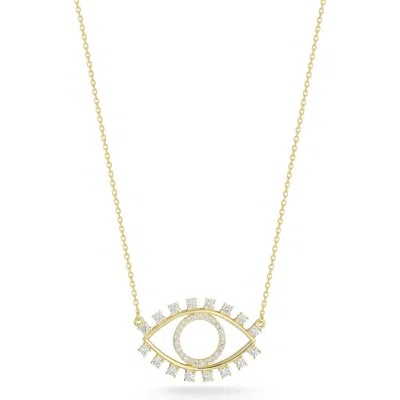 Sphera Milano Evil Eye Pendant Necklace In Gold