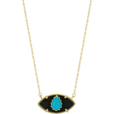 Sphera Milano Evil Eye Pendant Necklace In Multi