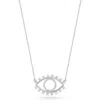 Sphera Milano Evil Eye Pendant Necklace In Gray