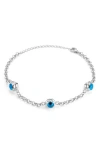 Sphera Milano Eye Eye Station Bracelet In Metallic