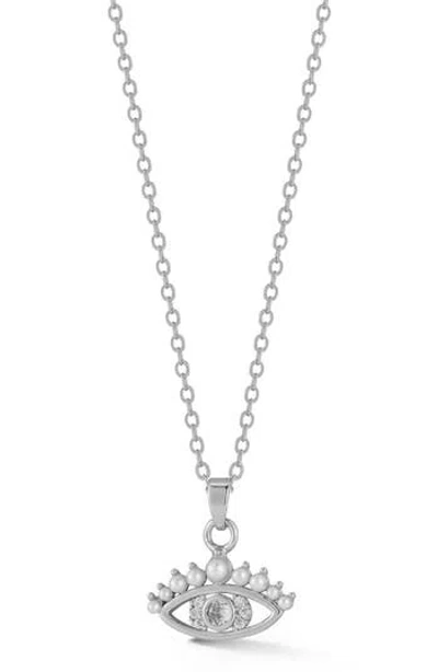 Sphera Milano Cz Necklace In Metallic