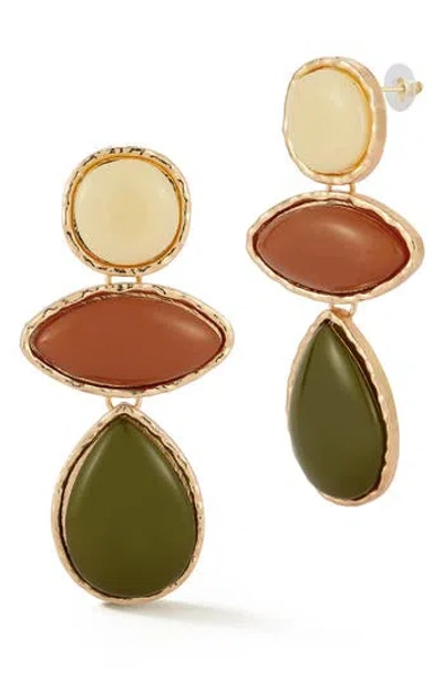 Sphera Milano Faux Stone Drop Earrings In Multi
