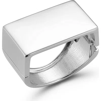 Sphera Milano Flat Top Bangle Bracelet In Silver