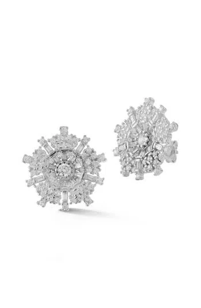Sphera Milano Floral Statement Earrings In Metallic