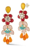Sphera Milano Flower Drop Earrings