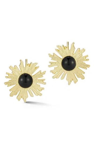 Sphera Milano Flower Statement Stud Earrings