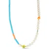 Sphera Milano Freshwater Pearl Necklace In Blue
