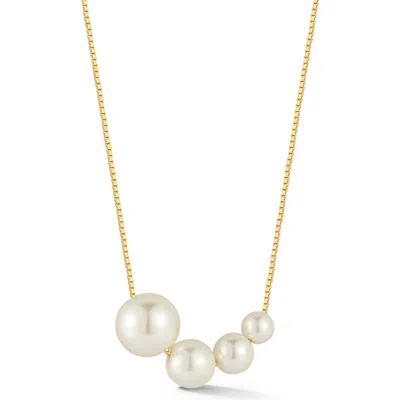 Sphera Milano Freshwater Pearl Necklace In Gold