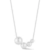 Sphera Milano Freshwater Pearl Necklace In Silver