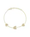 Sphera Milano Gold Over Silver Butterfly Bracelet