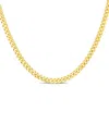Sphera Milano Gold Over Silver Italian Curb Link Chain Necklace