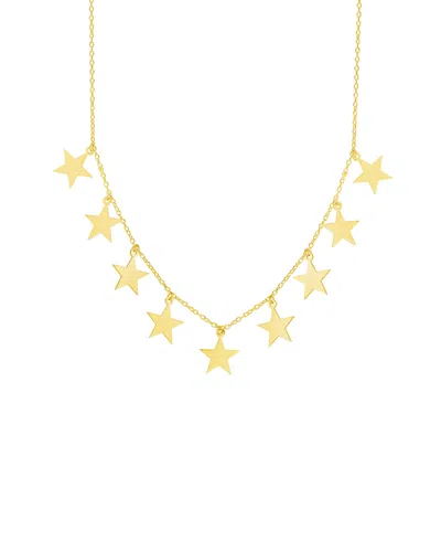 Sphera Milano Gold Over Silver Multi-charm Star Necklace