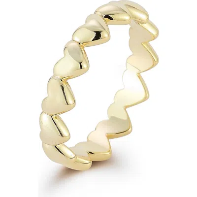 Sphera Milano Gold Plated Heart Band Ring