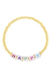 Sphera Milano Happy Stretch Beaded Bracelet In Multi
