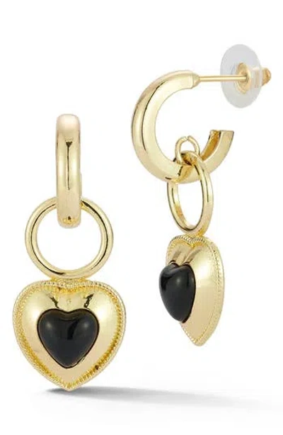 Sphera Milano Heart Drop Earrings