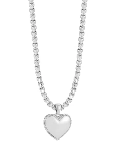 Sphera Milano Heart Pendant Necklace In Metallic