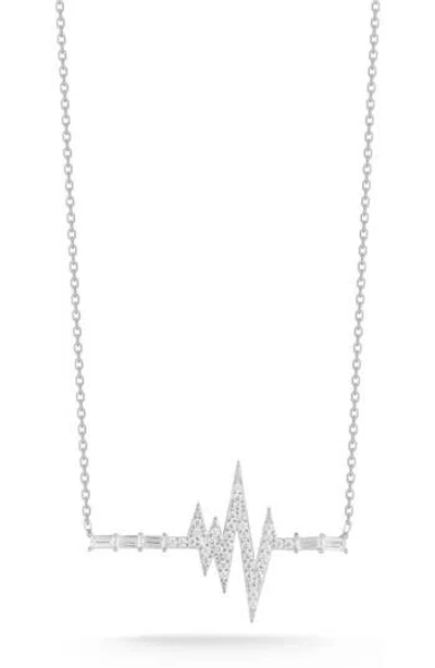 Sphera Milano Heartbeat Pendant Necklace In Silver