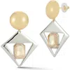 Sphera Milano Large Two-tone Drop Earrings