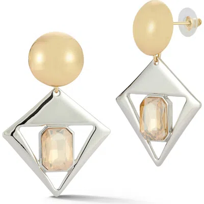 Sphera Milano Large Two-tone Drop Earrings