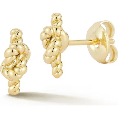 Sphera Milano Love Knot Stud Earrings In Gold
