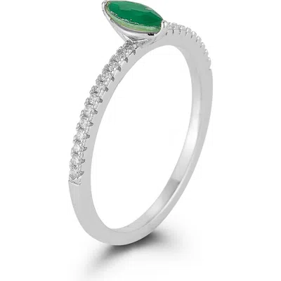 Sphera Milano Marquise Stone Ring In Silver