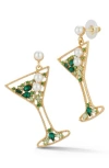 Sphera Milano Martini Drop Earrings In Gold