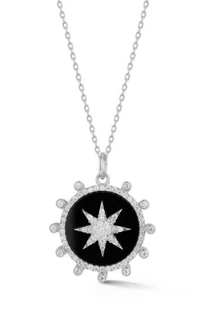 Sphera Milano Medallion Pendant Necklace In Silver