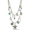 Sphera Milano Multi Charm Layered Necklace