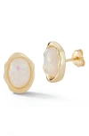 Sphera Milano Opal Stud Earrings In Gold