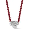 Sphera Milano Orchid Pendant Beaded Necklace