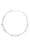 Sphera Milano Paper Clip Chain Bracelet In Silver