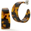 Sphera Milano Pattern Hoop Earrings In Multi